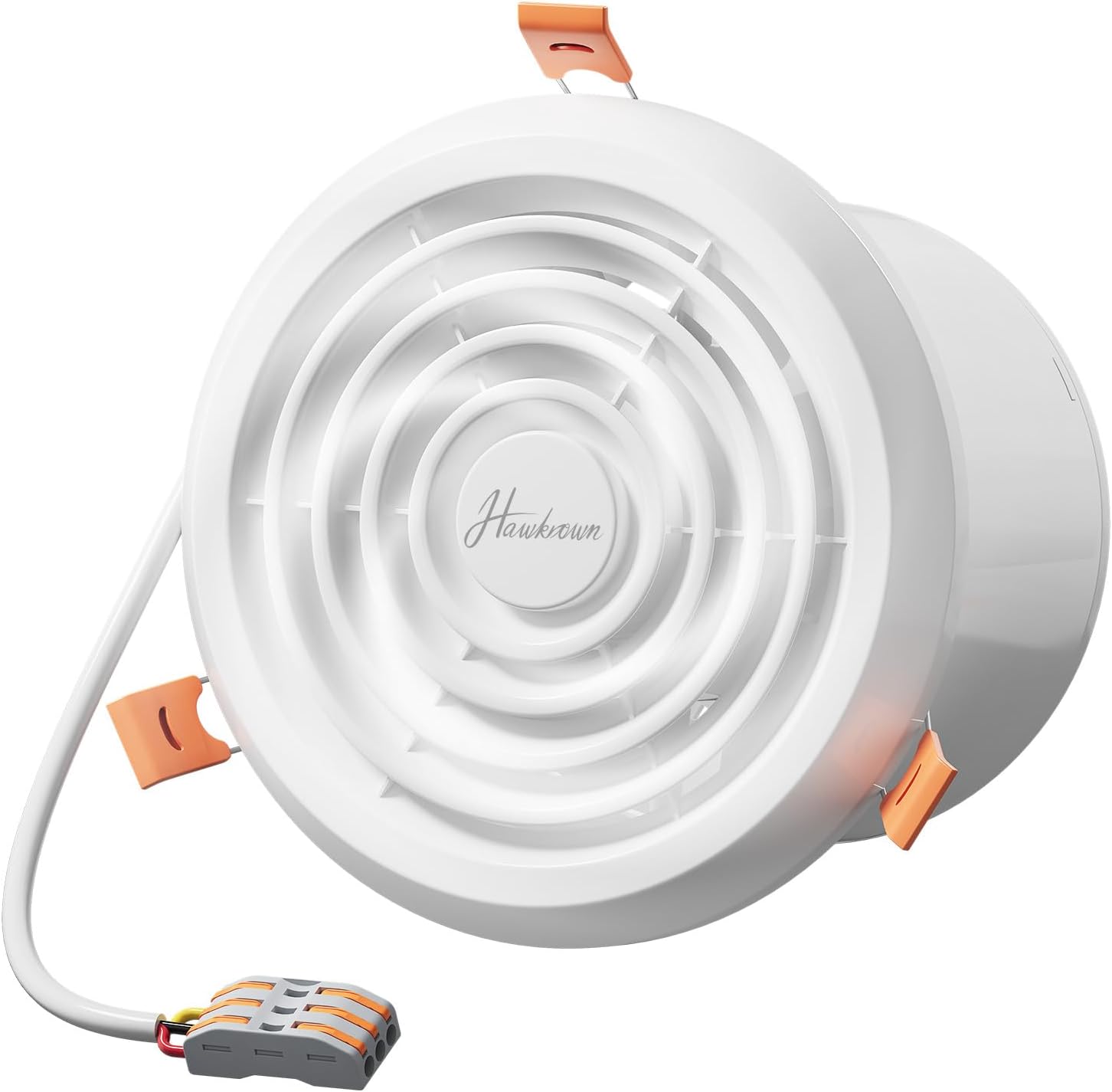 Hawkrown 4inch Exhaust Fan, 110 CFM Wall Mounted Vent Fan, 1.0 Sone Quiet, Windows Exhaust Fan, Ventilation Fan for Bathroom, Basement, Mobile Home