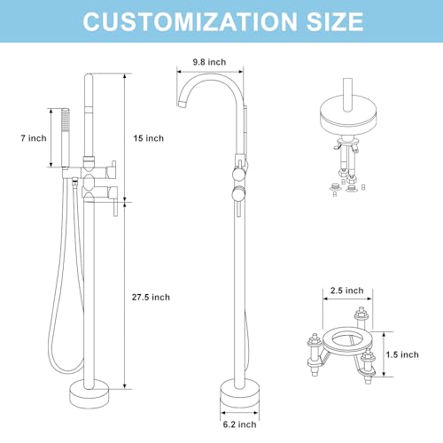 Hawkrown Freestanding Bathtub Faucet